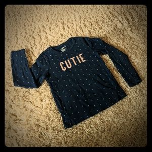 GAP girls long sleeve tee - size 5